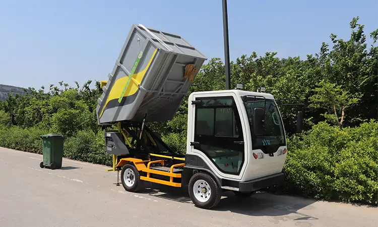 The Three Cubic Electric Garbage Truck Manufacture Factory