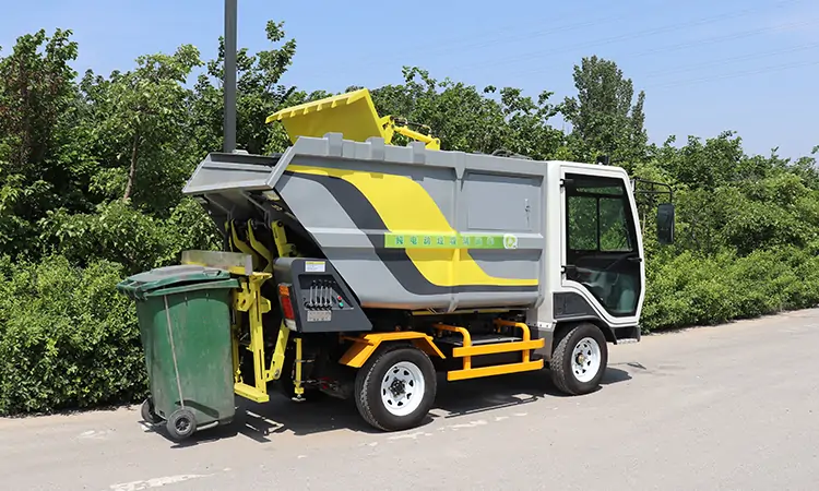 The Three Cubic Electric Garbage Truck Manufacture Factory