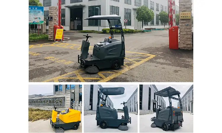 Three Brush Driving Electric Sweeper
