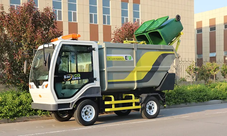 Small Electric Rear-loading Garbage Truck is Simple to Use