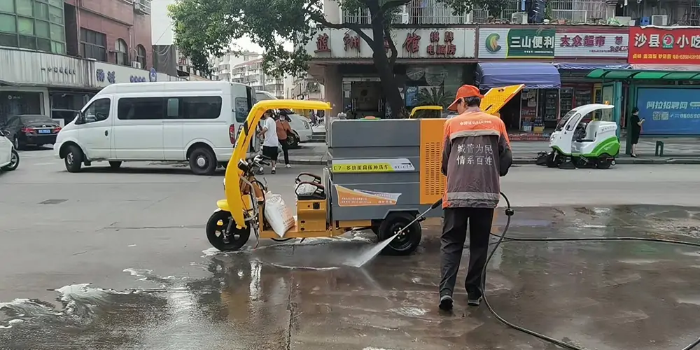 Working Principle of Small High Temperature and High Pressure Street Washers