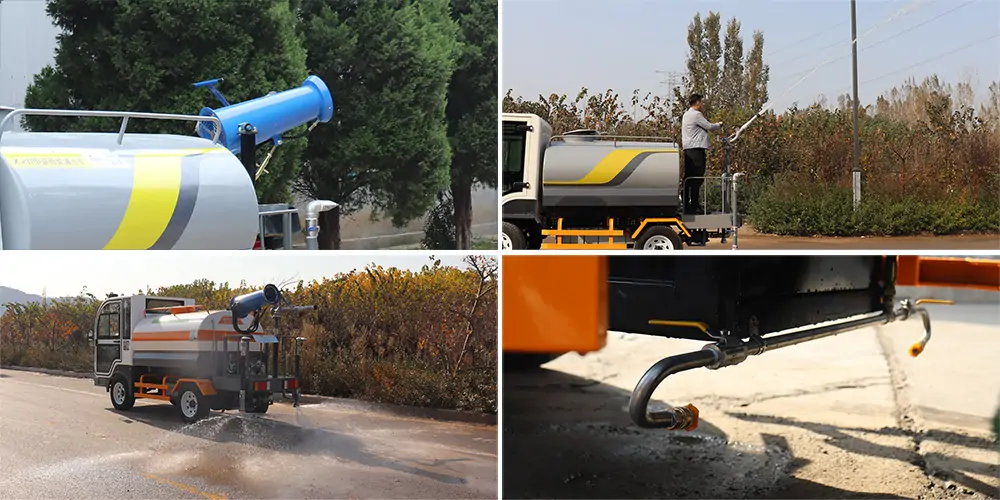 Small Water Sprinkler Truck Narrow Road Dust Suppression