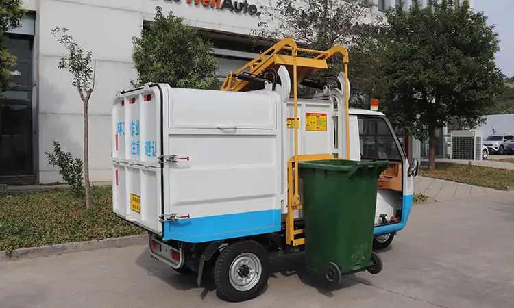Electric Three-wheeled Bucket Dump Garbage Collector,Electric Garbage Tricycl