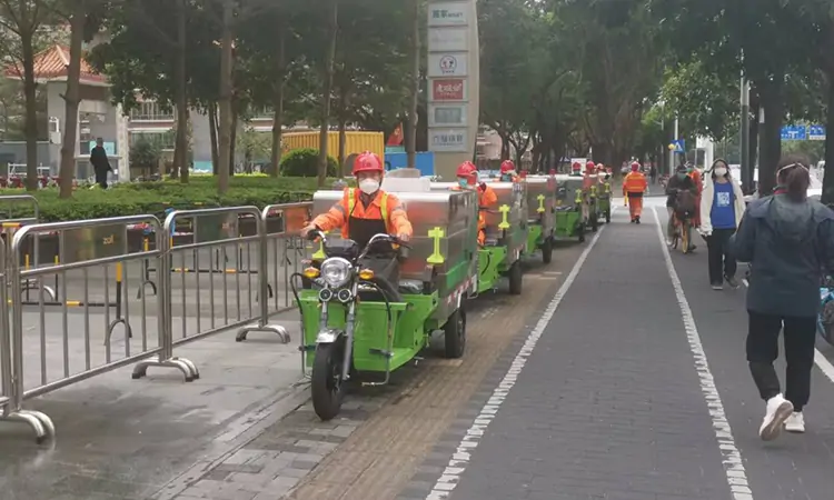 Small Street Washers Sent to Shenzhen - Organize On-site Training