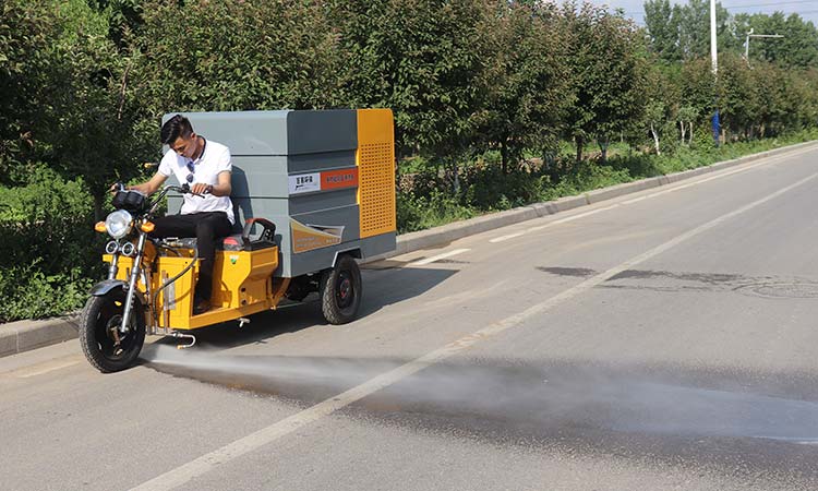 electric small street washer