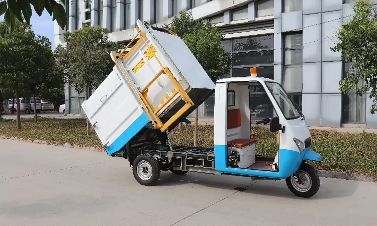  Electric Three-wheeled Garbage Truck