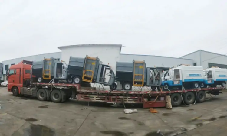 Electric Three Wheeler Garbage Collection Tricycle Settled Factory