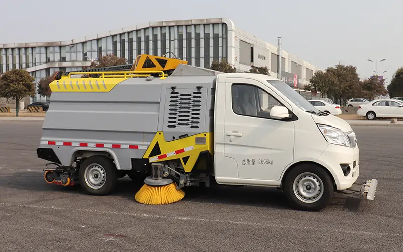 Pure Electric Street Sweeper TruckBY-S2700Working Mode