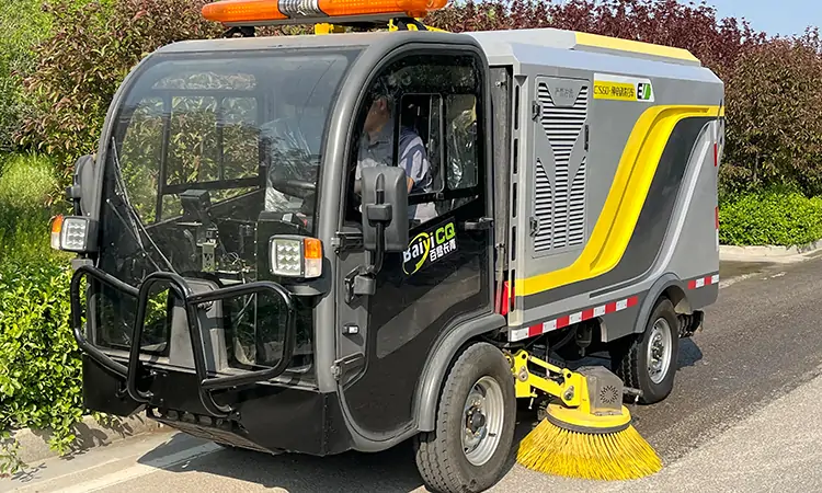 Electric Sanitation Sweeper Improves Cleaning Efficiency