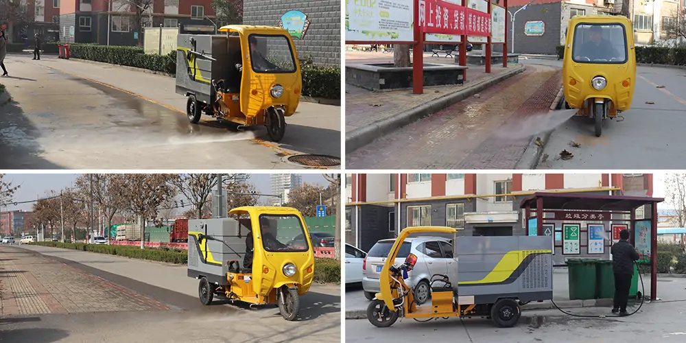 Road Street Washer Tricycle function detailed display