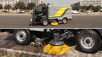 Electric road washer and sweeping vehicleBY-CS60Working Mode