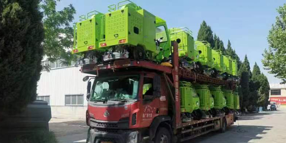 Electric Three-Wheel Leaf Collection Vehicle Shipment