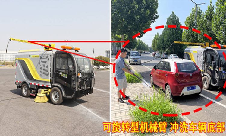 Summer Pure Electric Street Sweeper Dvantages of Roadside Sweeping