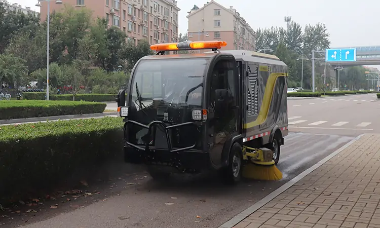 Why do electric road sweepers work shorter hours in winter