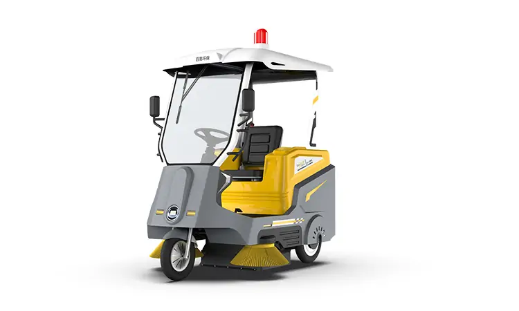 The electric ride-on sweeper has the function of maintaining the ground