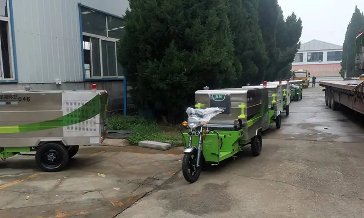 Electric Road Washing Vehicle Delivered to Anhui Old Customer