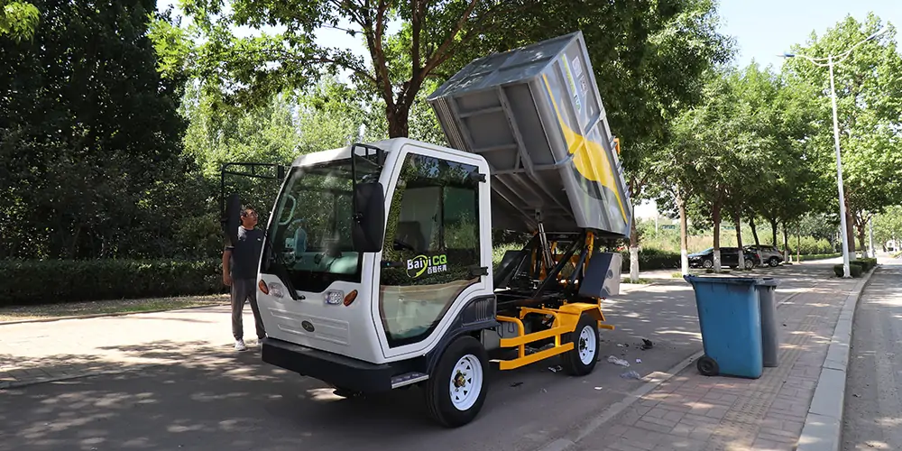 Small Electric Garbage Truck,Small Rear-loading Garbage Truck,Pure Electric Small Garbage Truck