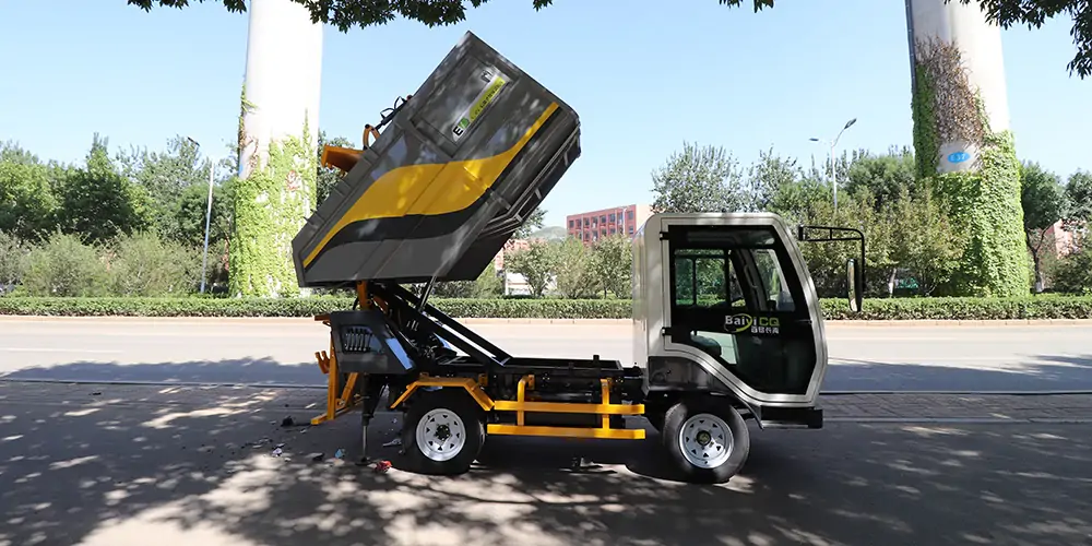 Small Electric Garbage Truck,Small Rear-loading Garbage Truck,Pure Electric Small Garbage Truck