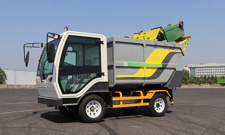Small garbage truck, electric trash truck, back-mounted rubbish truck, communityrear loader garbage truck