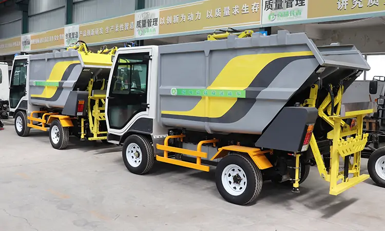 Small Electric Garbage Truck,Small Rear-loading Garbage Truck,Electric garbage collection vehicle battery