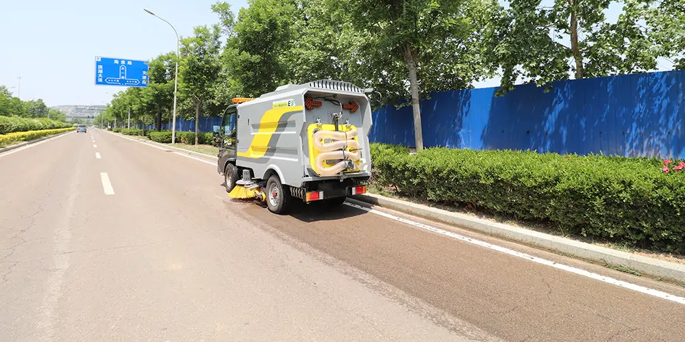 Electric Road Sweepers with Undercarriage Sanitation Solutions
