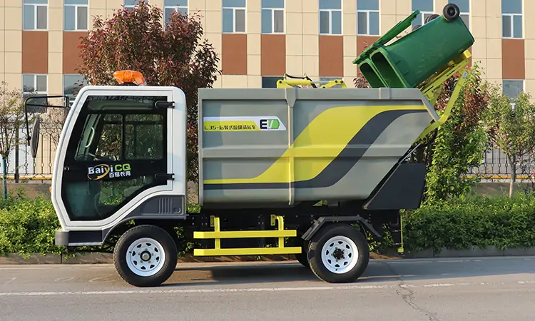 Small Electric Garbage Truck,Small Rear-loading Garbage Truck,Electric Garbage Collection Vehicle