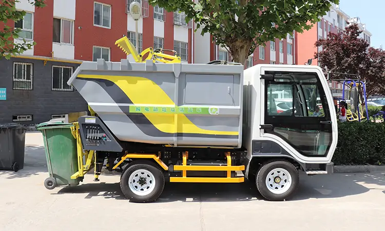 Electric Garbage Bucket Truck,Small Garbage Truck, Hang-On Garbage Collection Vehicle