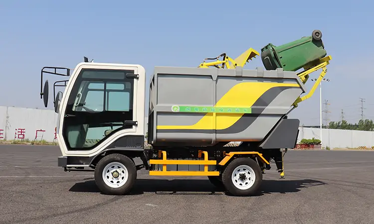 Electric Garbage Bucket Truck,Small Garbage Truck, Hang-On Garbage Collection Vehicle