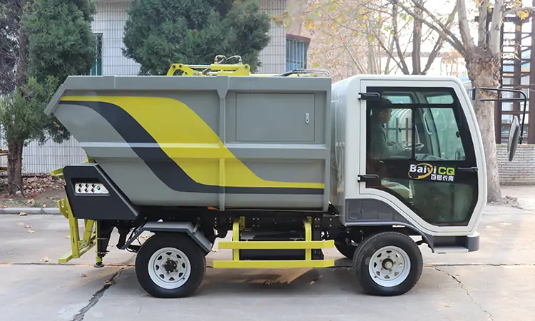 Small Electric Garbage Truck,Small Rear-loading Garbage Truck,Pure Electric Rear-Loading Garbage Truck