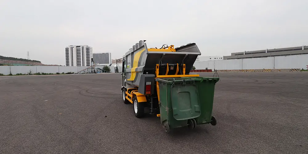 Small Electric Garbage Truck,Small Rear-loading Garbage Truck,Small Trash Vehicle