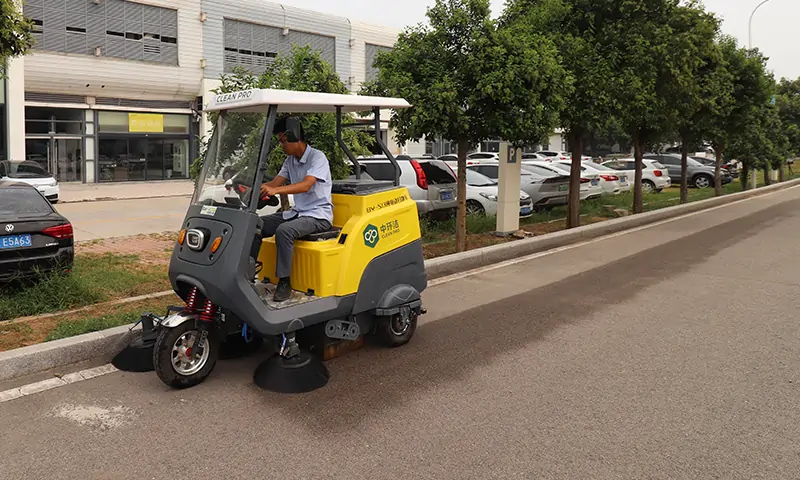 Innovative Urban Sanitation with Compact Electric Ride on Sweeper