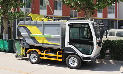 Utilizing Small Rear-mounted Garbage Transport for Property Streets' Waste