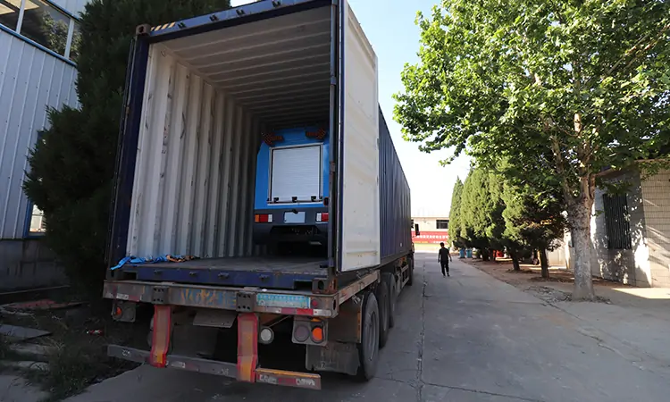 Custom Electric Street Washer Vehicle shipped to Saudi Arabia