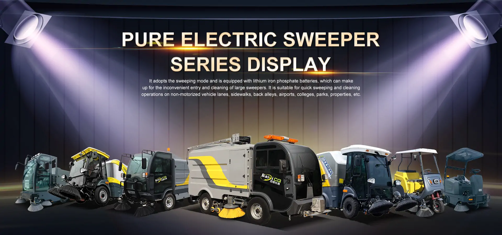 Electric Road sweeper family series