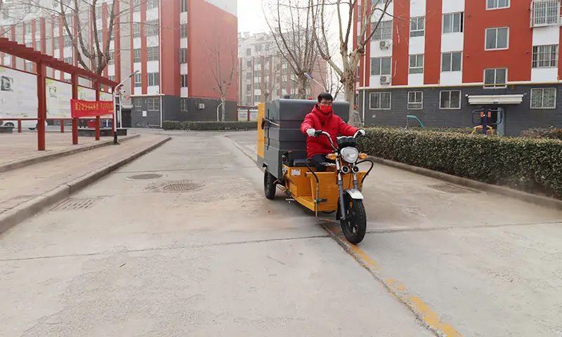 Electric Street Washing Tricycle, Long-lasting Operation, Diverse Functions