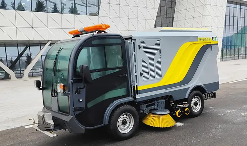 Electric Road Sweeper Entered Yili Factory