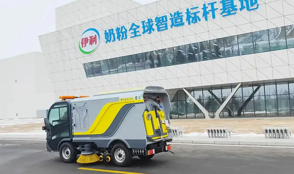 Electric Road Sweeper Entered Yili Factory